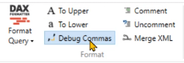 Formatuj kody DAX przy użyciu funkcji specjalnych DAX Studio
