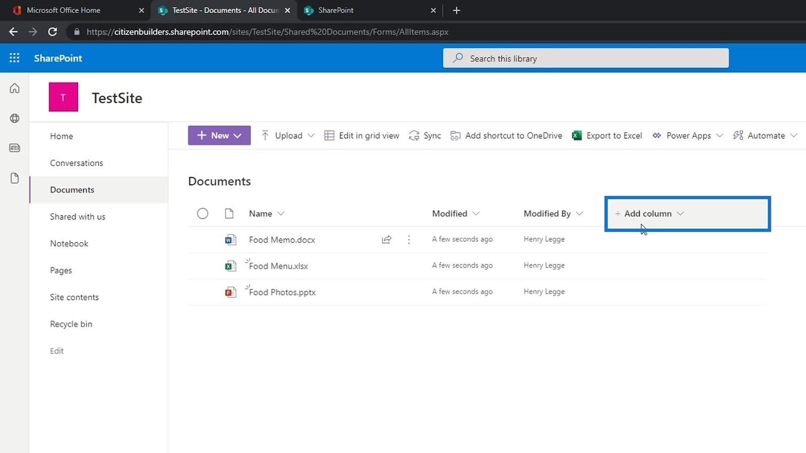 SharePoint 文檔庫 |  初學者教程