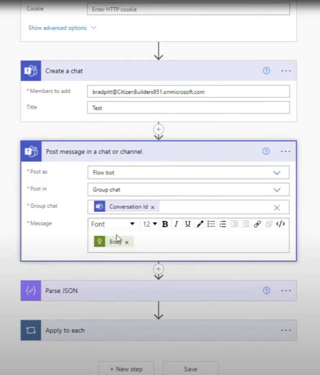 Faire une requête HTTP dans Power Automate