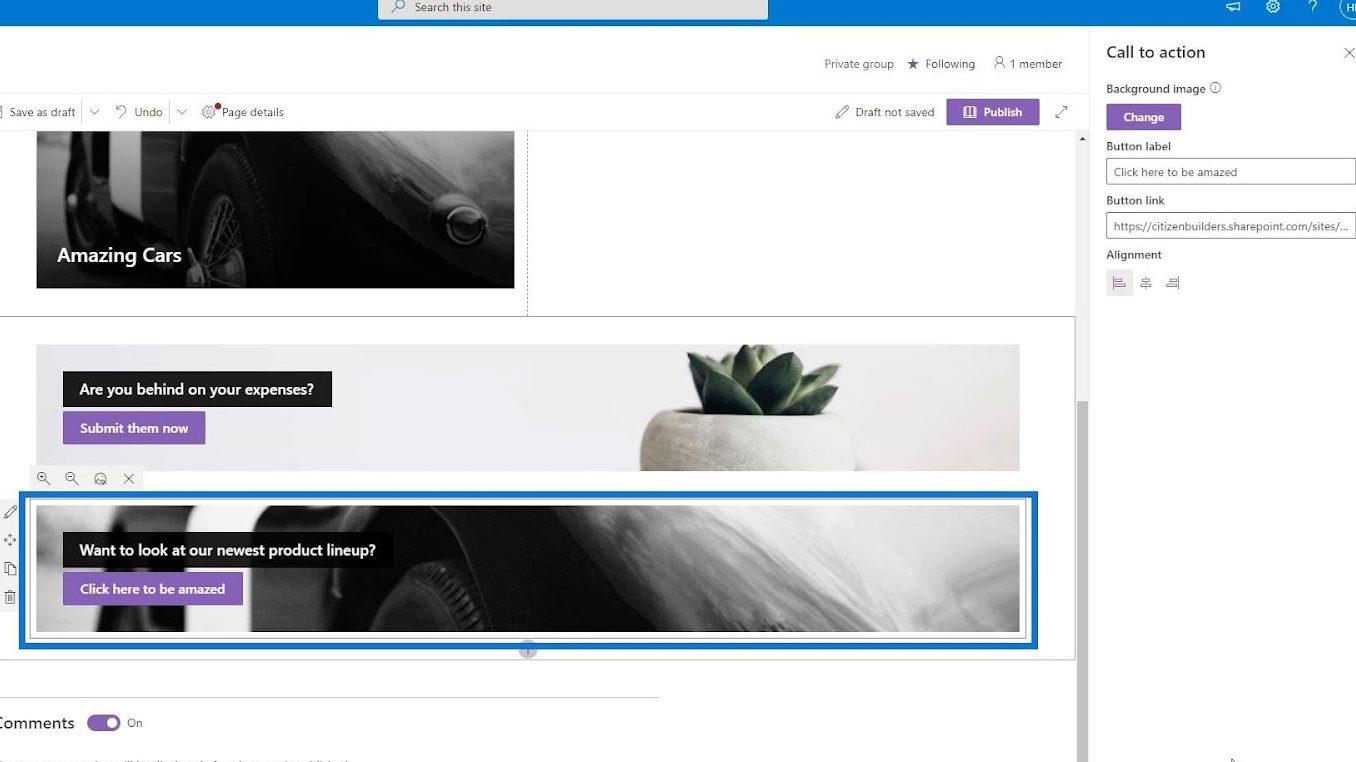 Übersicht und Erstellung der SharePoint-Homepage
