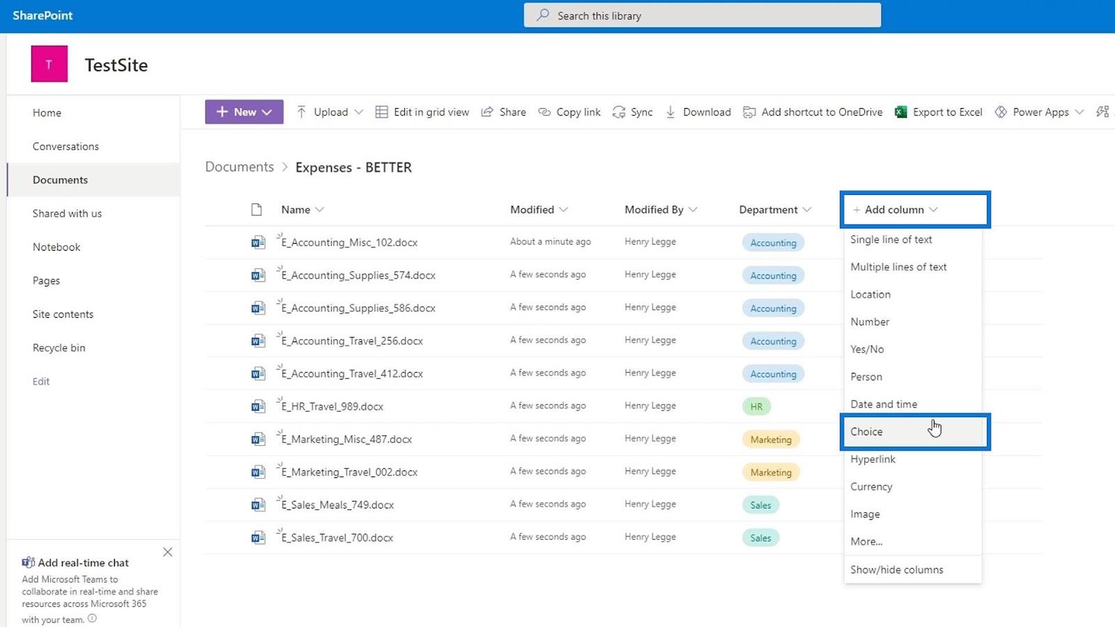 Agregar metadatos en SharePoint usando columnas Agregar metadatos en SharePoint usando columnas