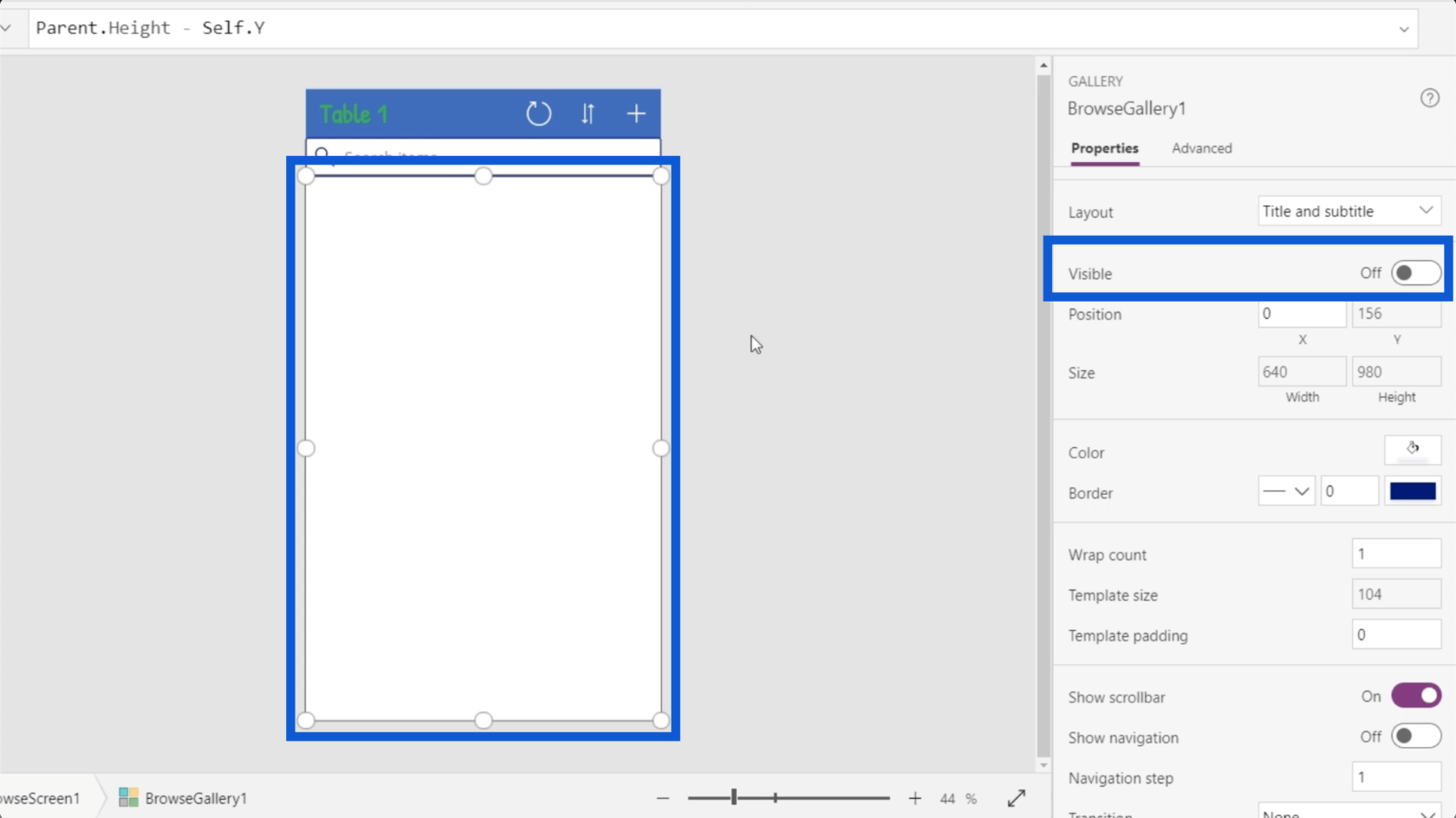 PowerApps ギャラリー: 概要