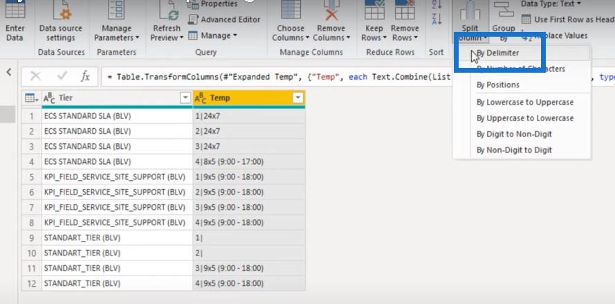 LuckyTemplates 列拆分 Power Query 教程：如何在 LuckyTemplates 中拆分多行 Excel 單元格