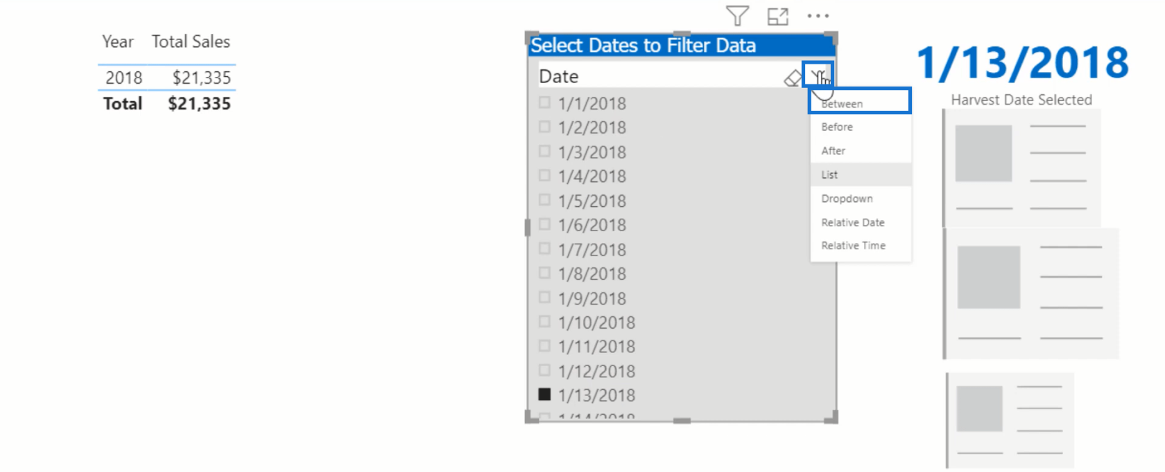 如何使用 DAX 在 LuckyTemplates 中確定收穫日期