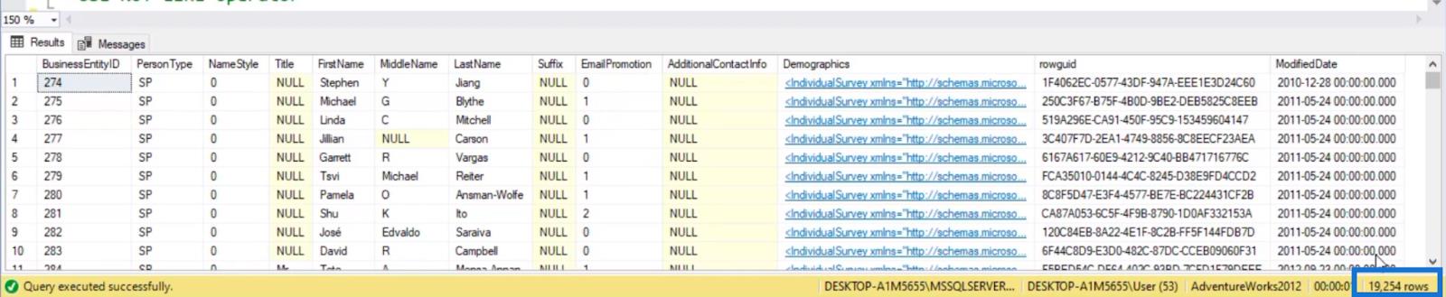 IN、NOT IN、LIKE、NOT LIKE を使用した SQL のフィルター