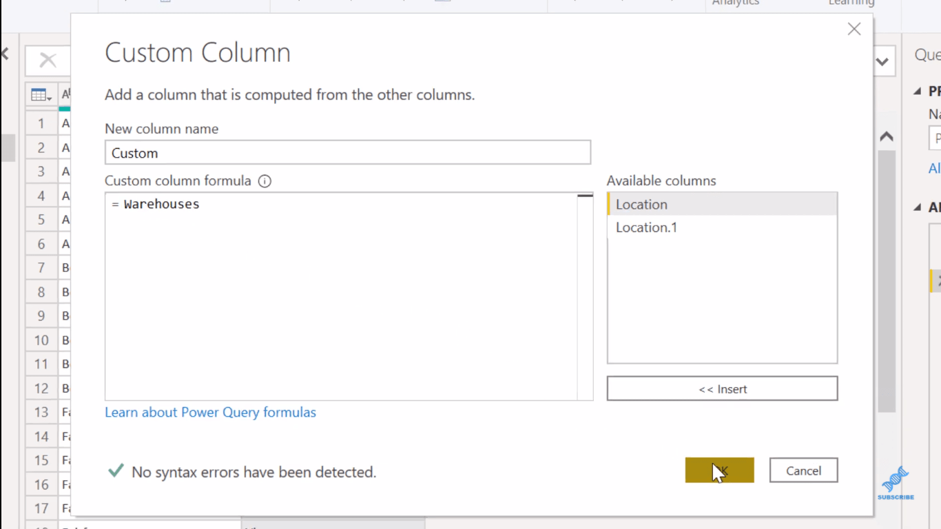 LuckyTemplates で Power Query を使用した組み合わせ分析