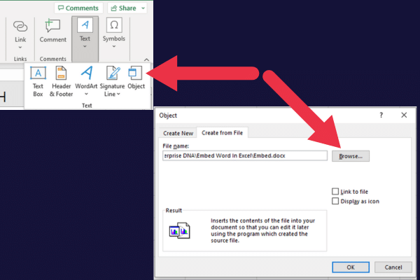 Excel に Word 文書を埋め込む方法: 3 つの簡単な方法