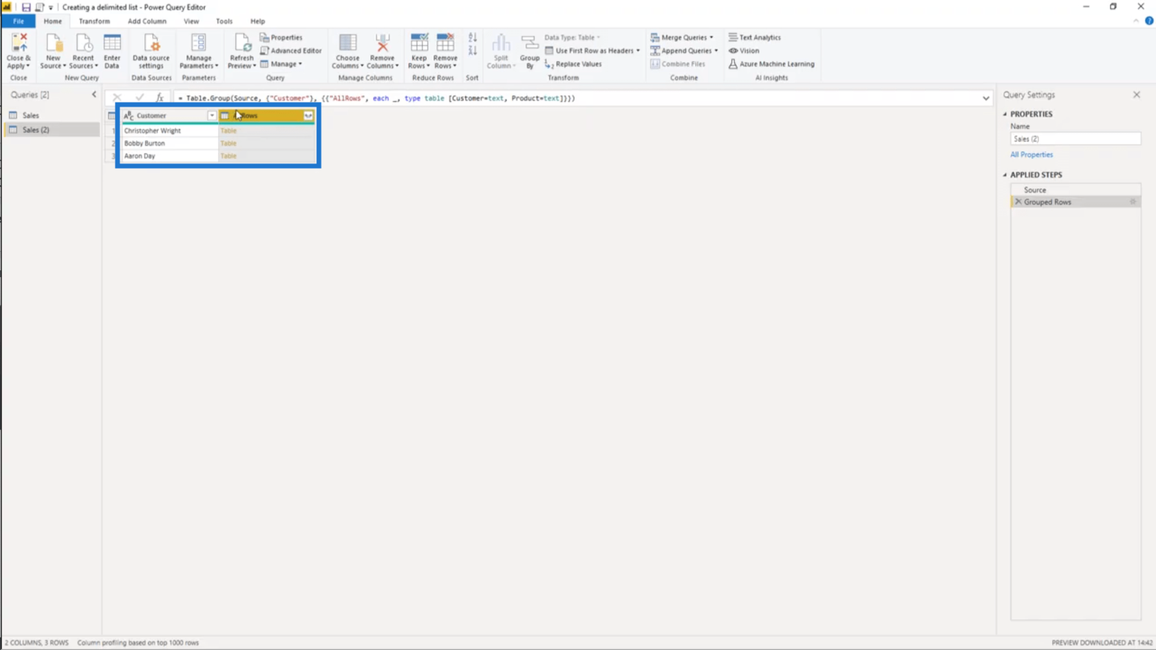Power Query で区切りリストを作成する – クエリ エディターのチュートリアル
