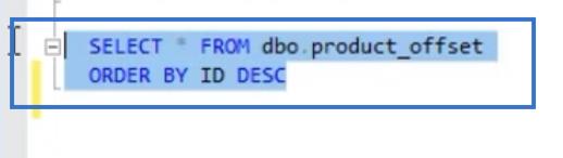 OFFSET と FETCH を使用した SQL データ抽出