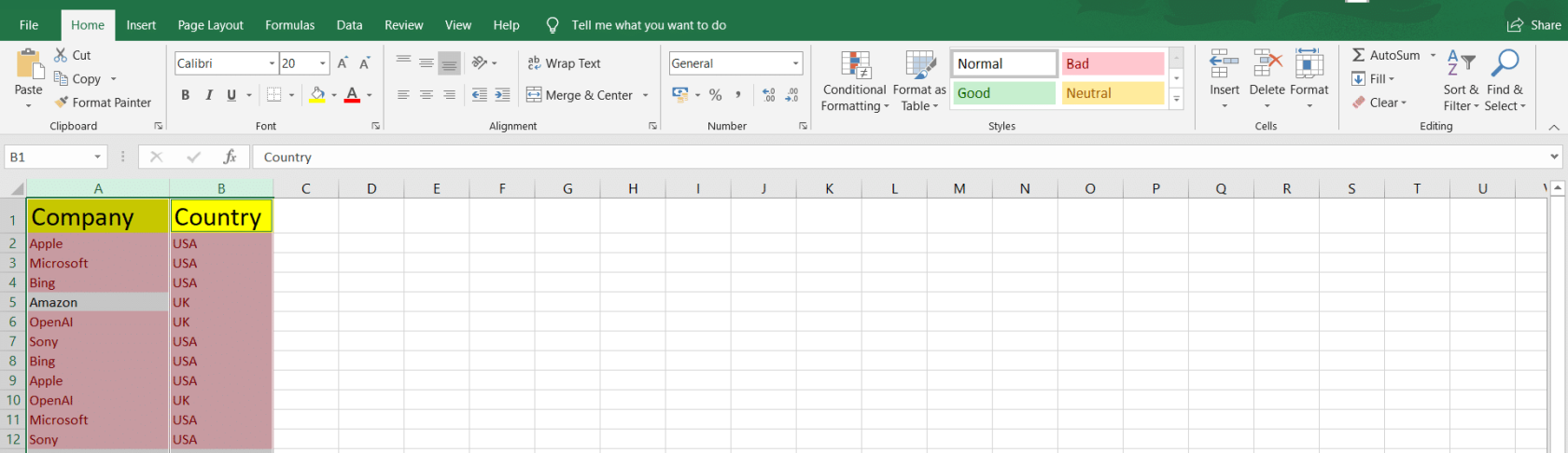 Excel で矛盾を見つける – 5 つの簡単なテクニックの説明
