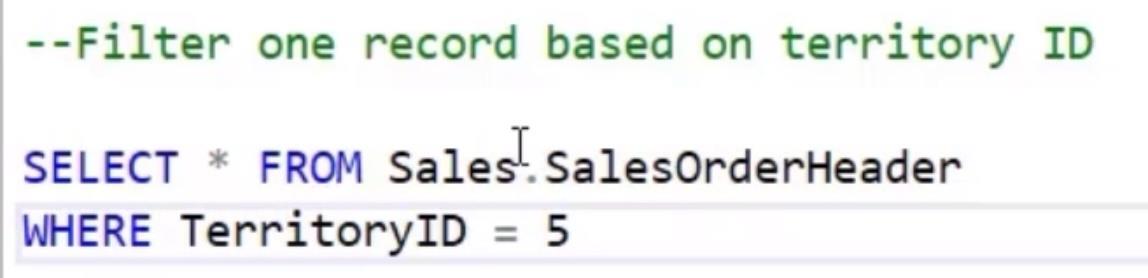 データをフィルタリングするための SQL WHERE 句