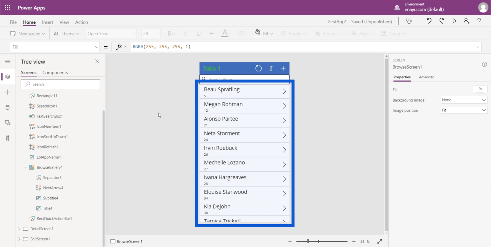 PowerApps ギャラリー: 概要