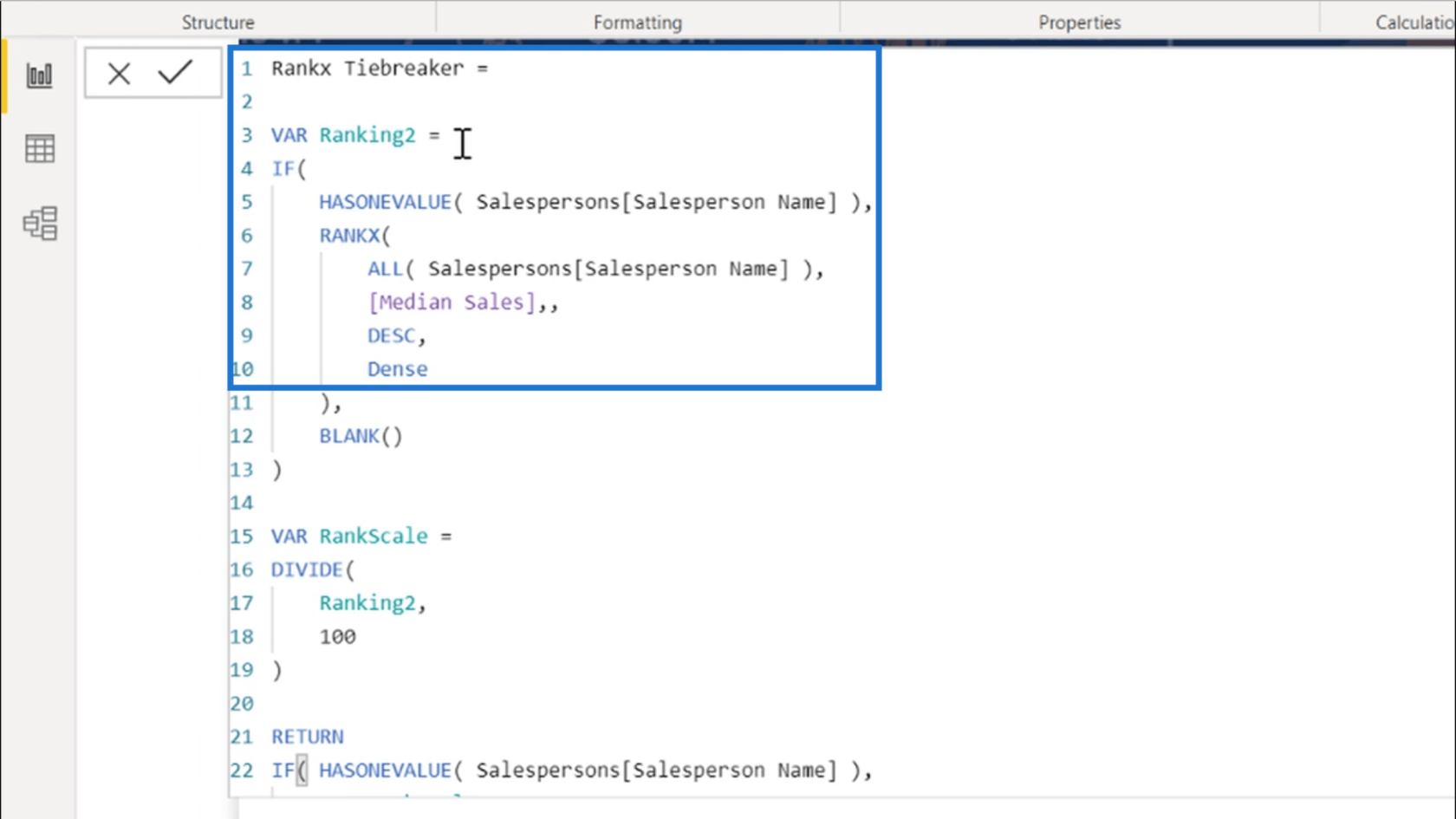 RANKX In LuckyTemplates – 開發自定義決勝局
