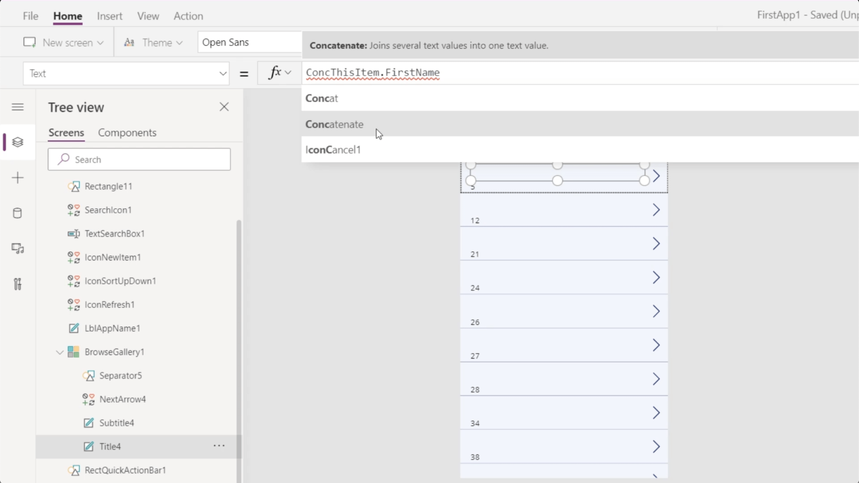 PowerApps ギャラリー: 概要