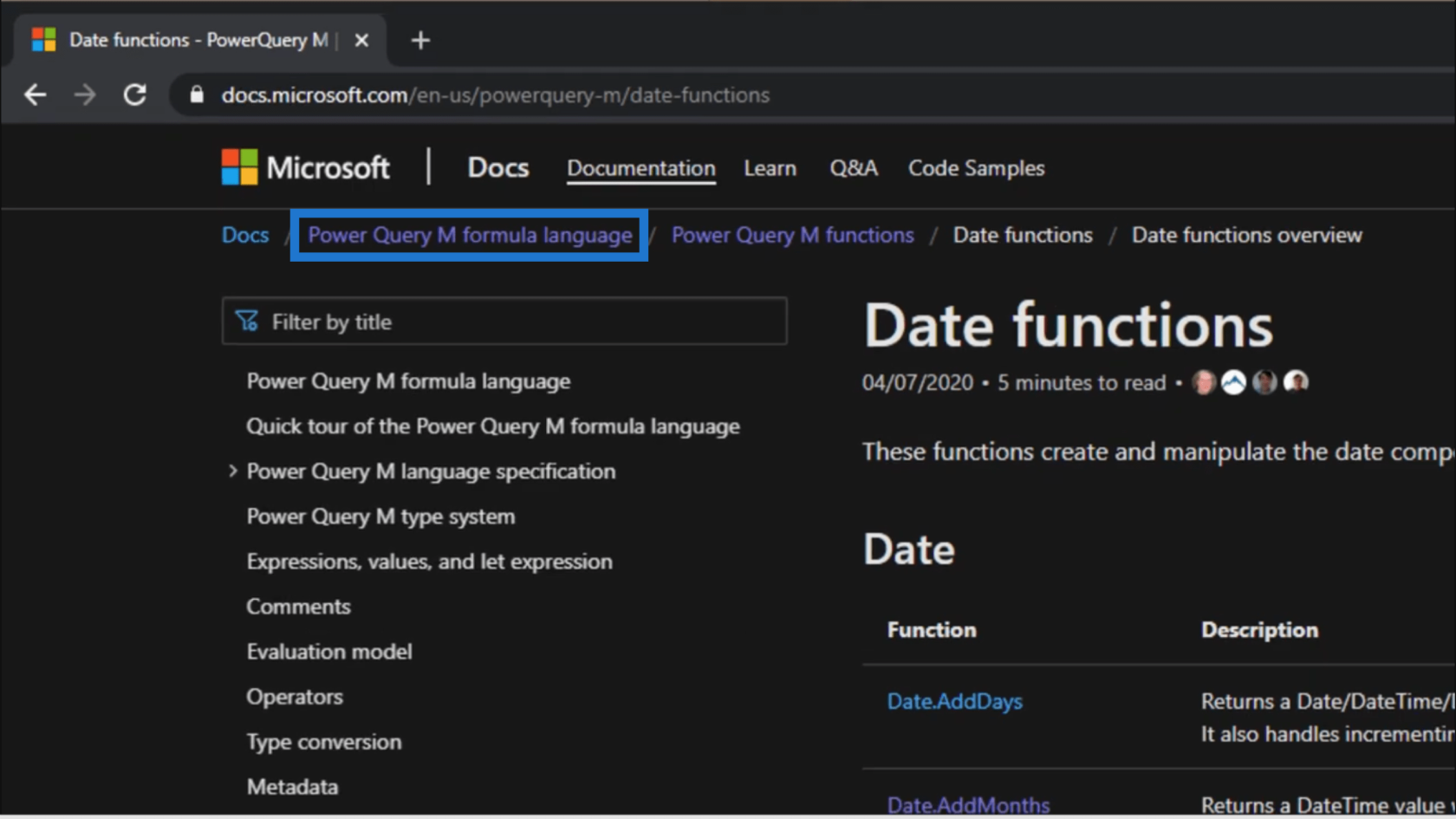 為 Power Query 日期表設置動態 StartDate 和 EndDate