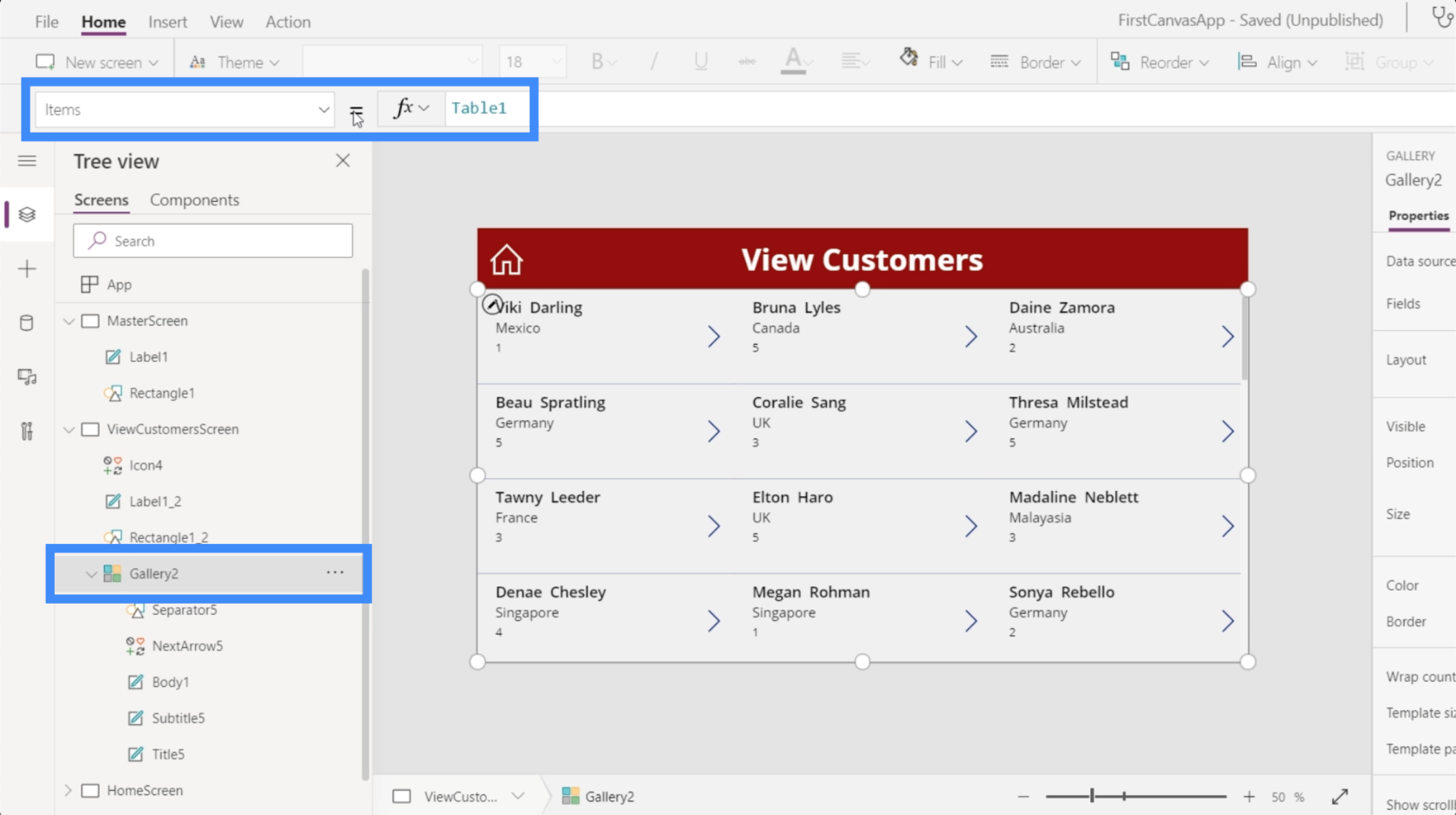 PowerApps 検索フィールド: 追加およびカスタマイズする方法