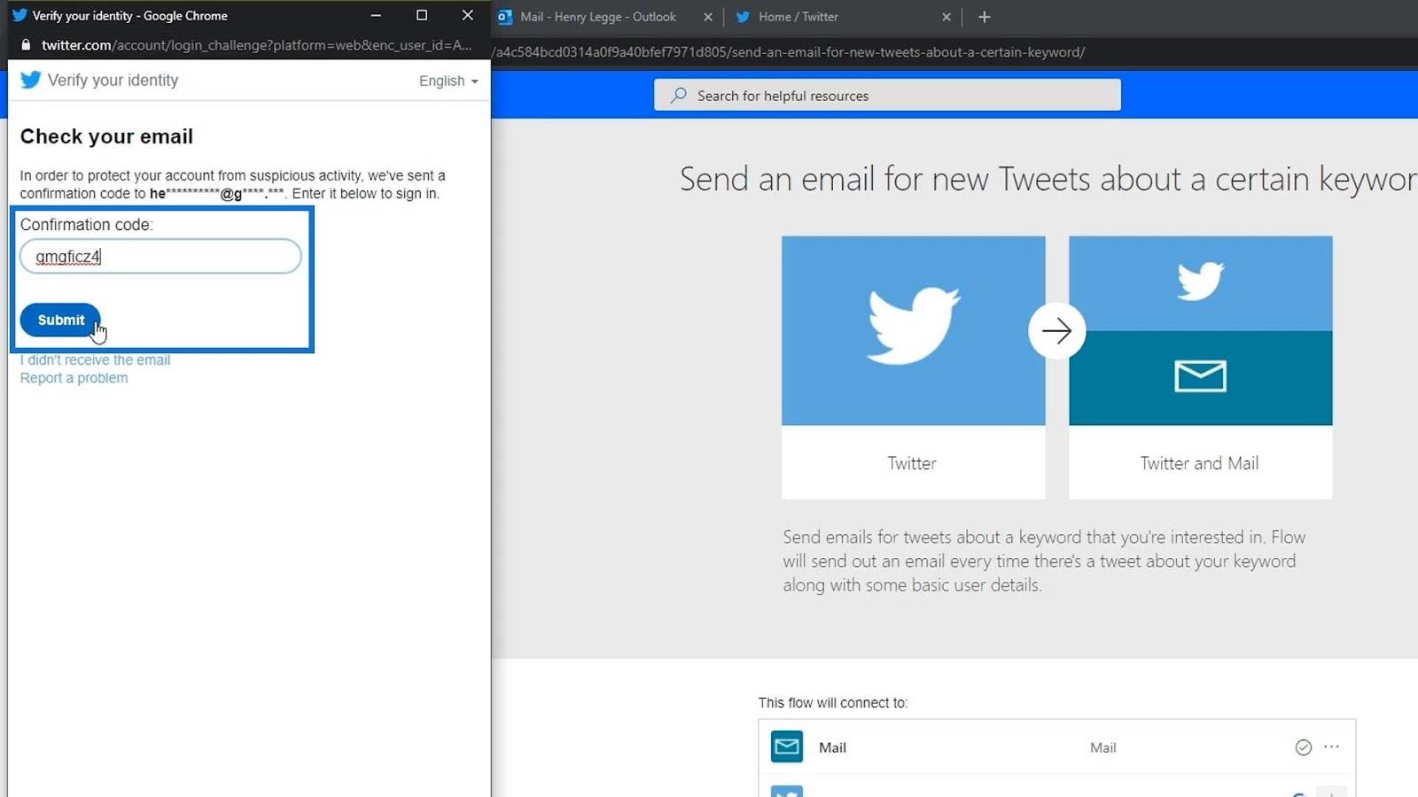 Microsoft Power Automate の自動化されたフロー