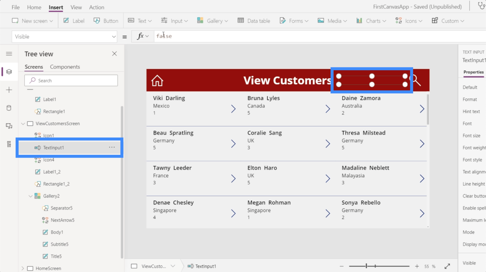 PowerApps 検索フィールド: 追加およびカスタマイズする方法