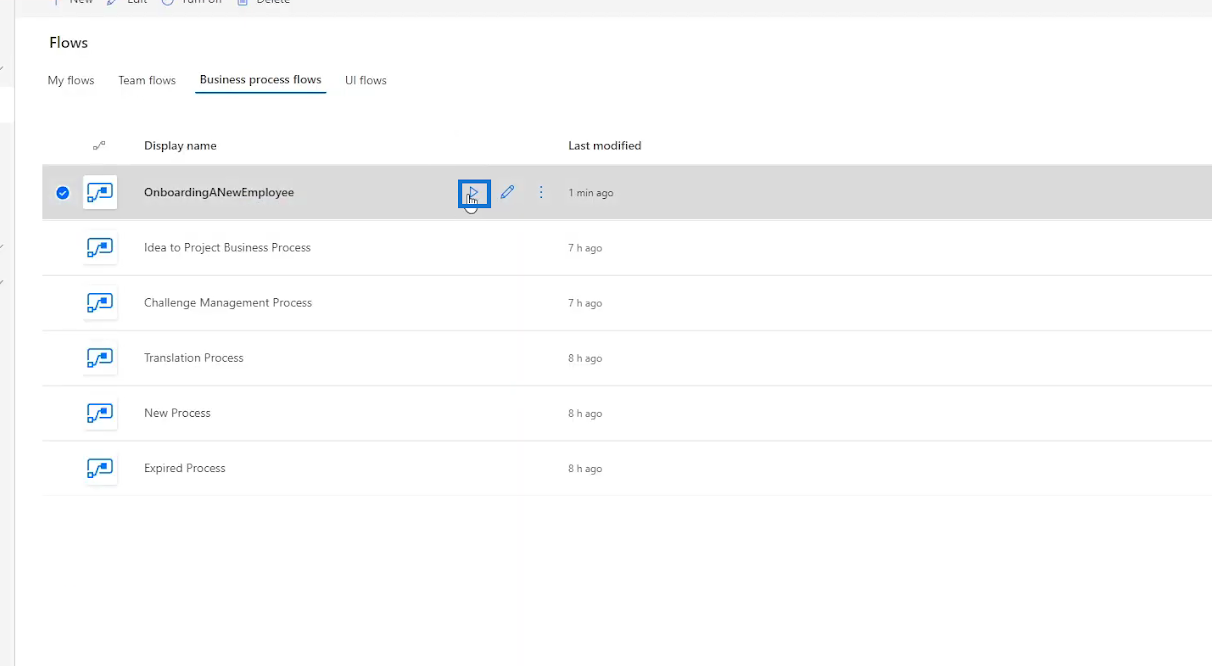 Microsoft Power Automate 中的業務流程