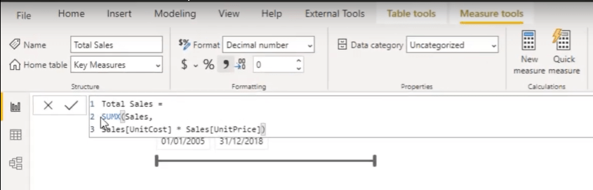 使用表格編輯器在 LuckyTemplates 中創建計算組