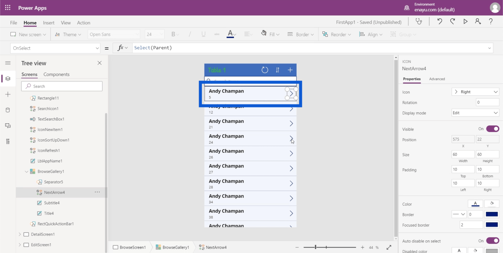 PowerApps ギャラリー: 概要