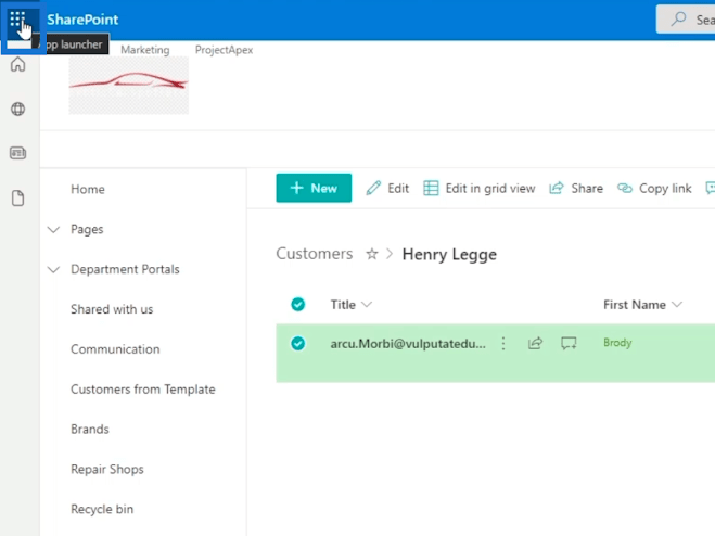 SharePoint リスト アラートのセットアップ