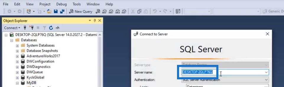 R スクリプトを使用して SQL Server への LuckyTemplates レポートを作成する