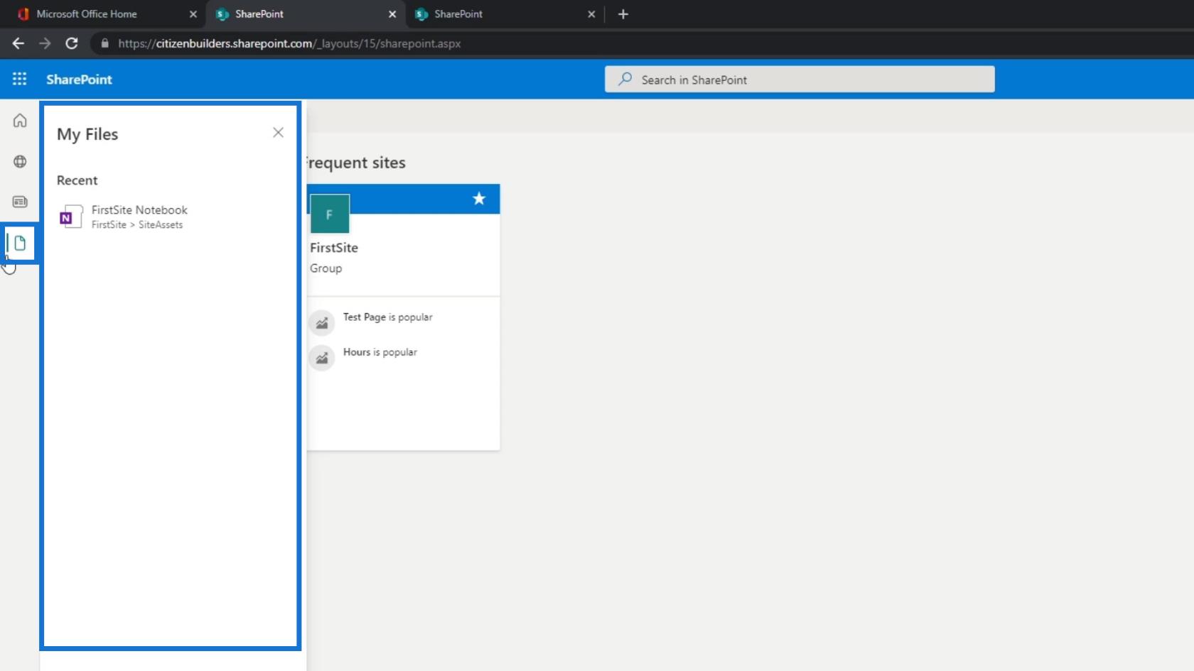 SharePoint 網站 |  佈局和菜單演練