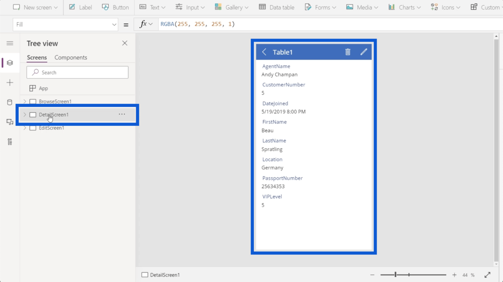 Power Apps 環境：正確設置應用程序元素