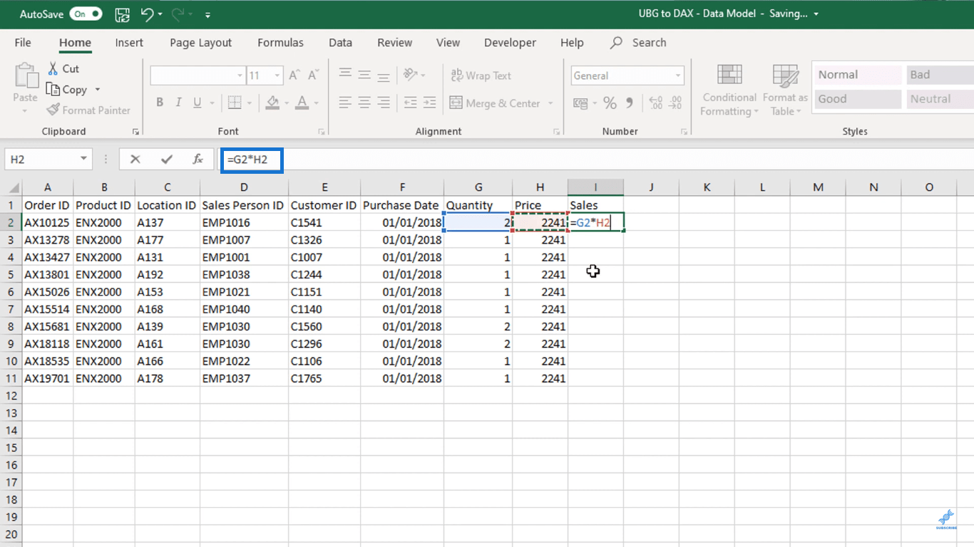 LuckyTemplates et Excel : différence dans les formules DAX