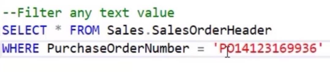 データをフィルタリングするための SQL WHERE 句