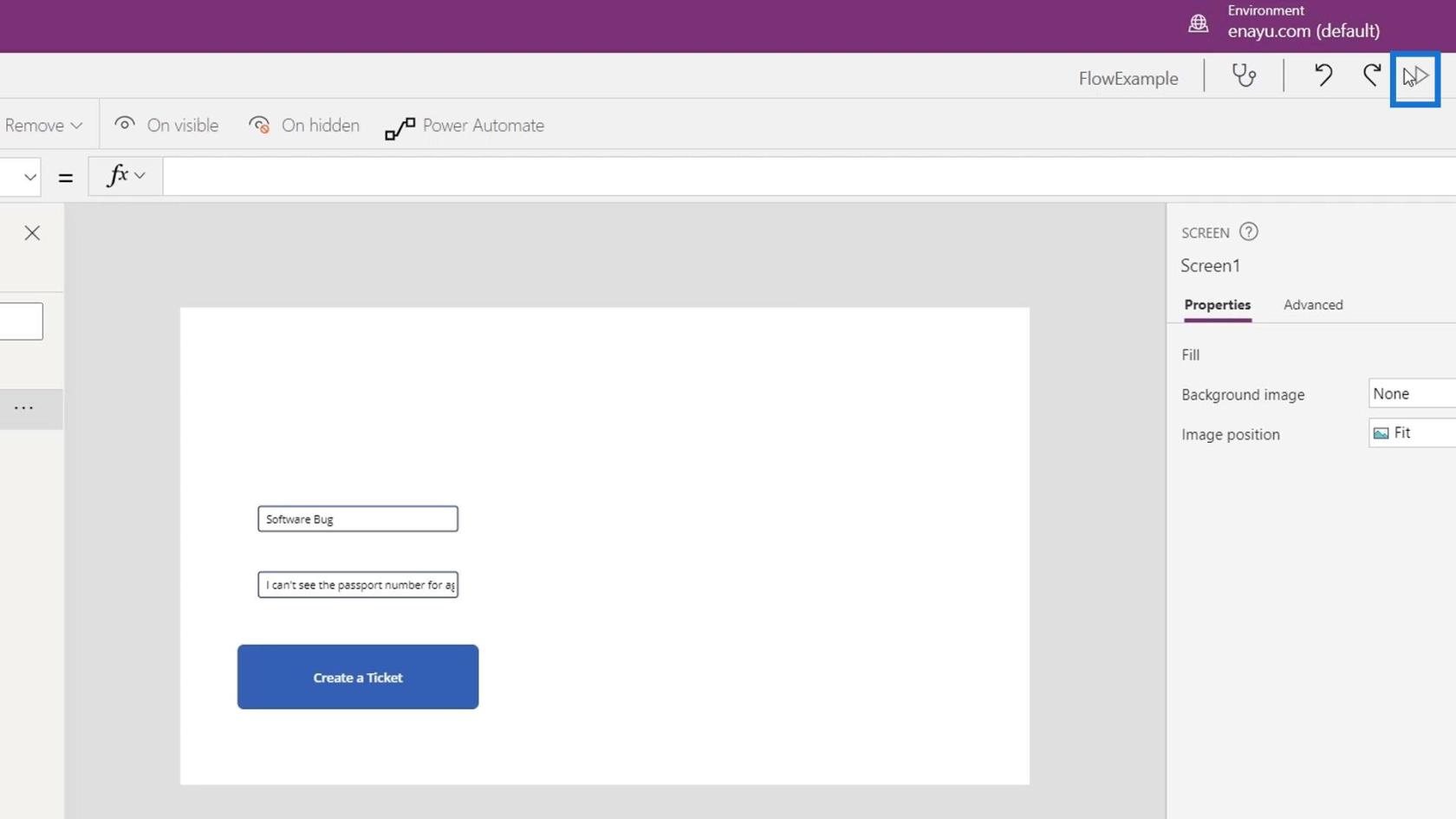 Microsoft Power Automate への PowerApps の統合