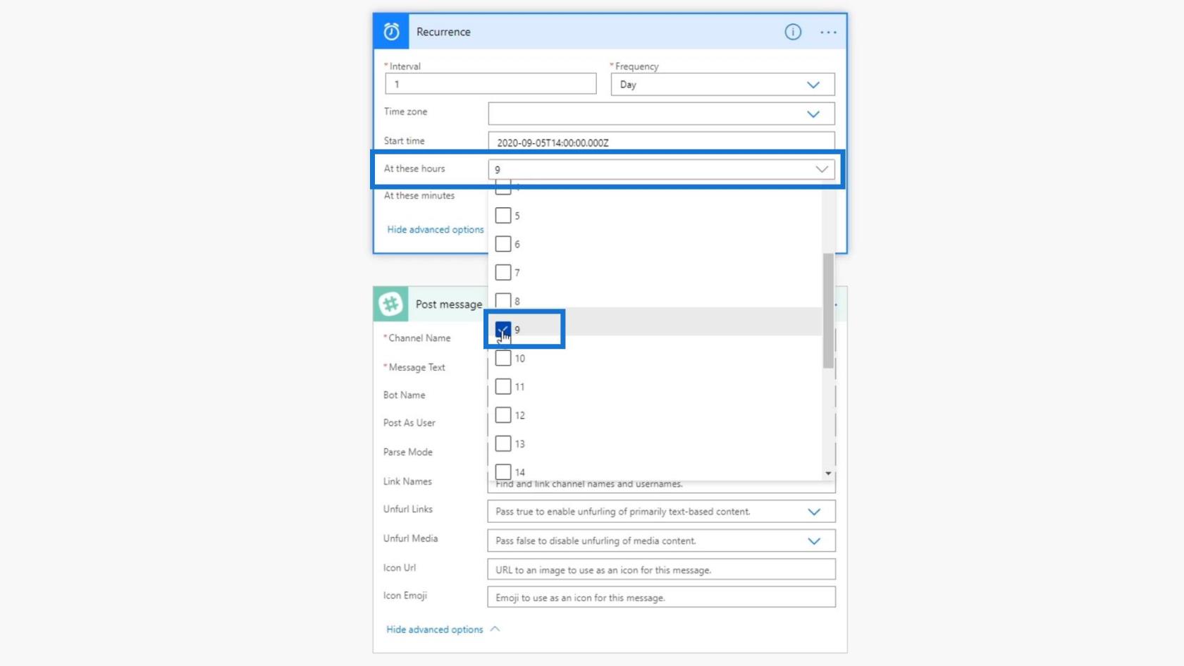 Microsoft Power Automate 中的計劃工作流