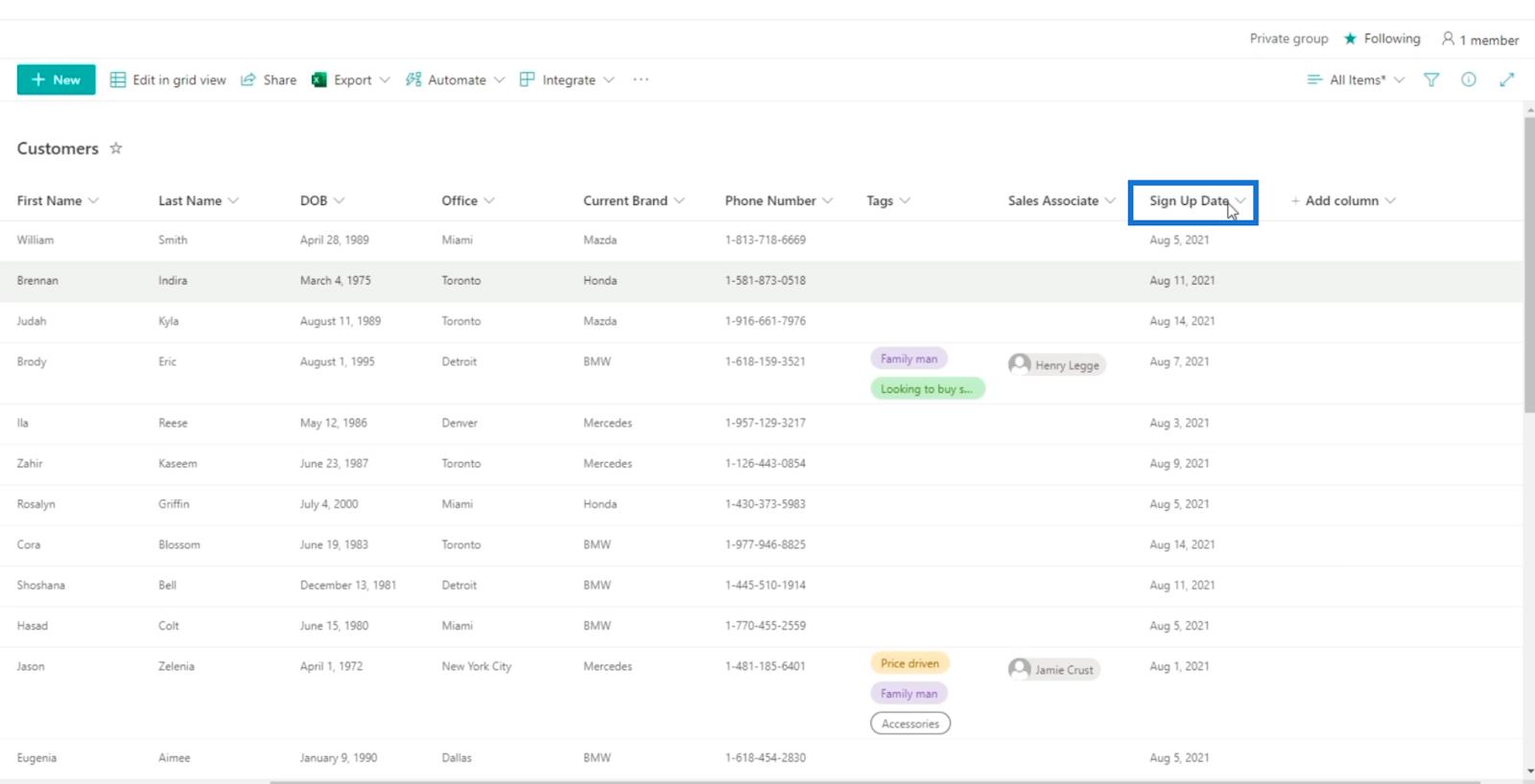 SharePoint の計算列 |  概要
