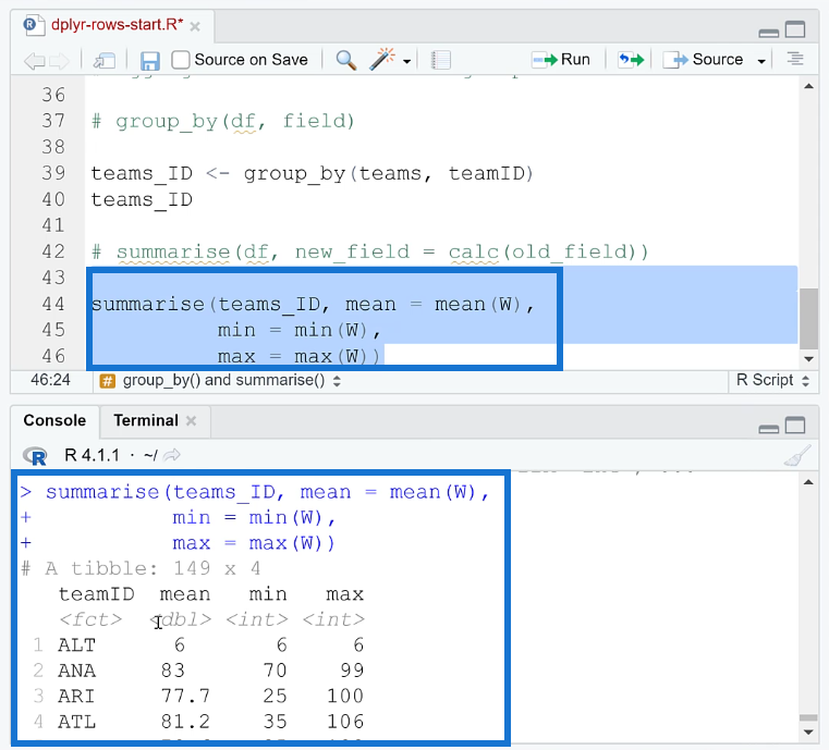 使用 Dplyr 在 R 中排列、過濾和分組行
