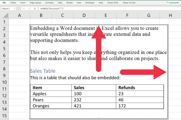 Excel に Word 文書を埋め込む方法: 3 つの簡単な方法