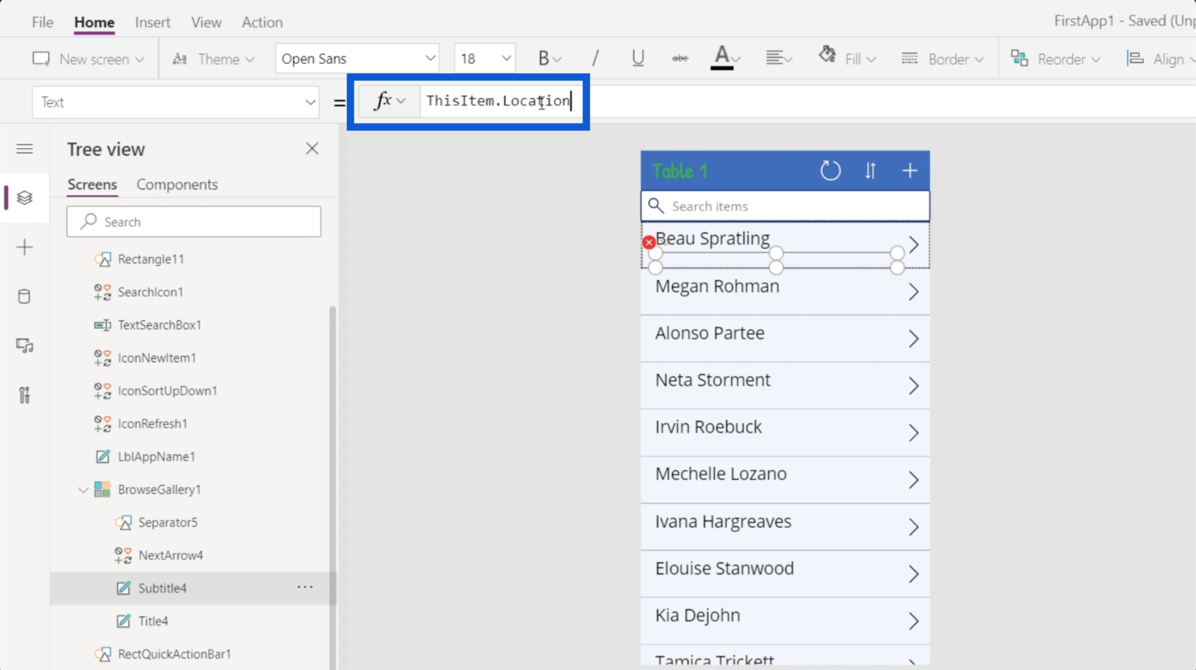 PowerApps ギャラリー: 概要
