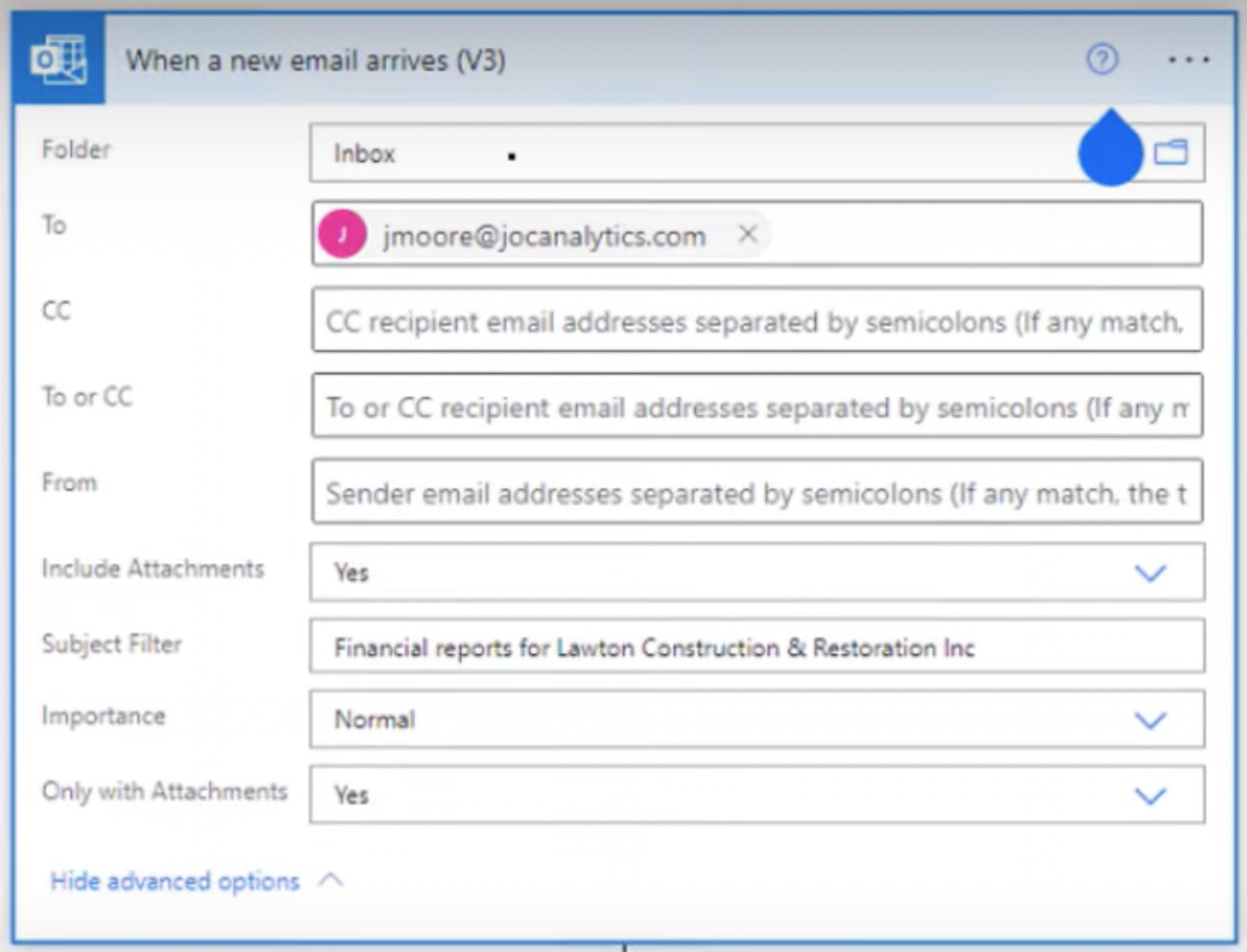 Speichern Sie E-Mail-Anhänge in SharePoint mit Power Automate
