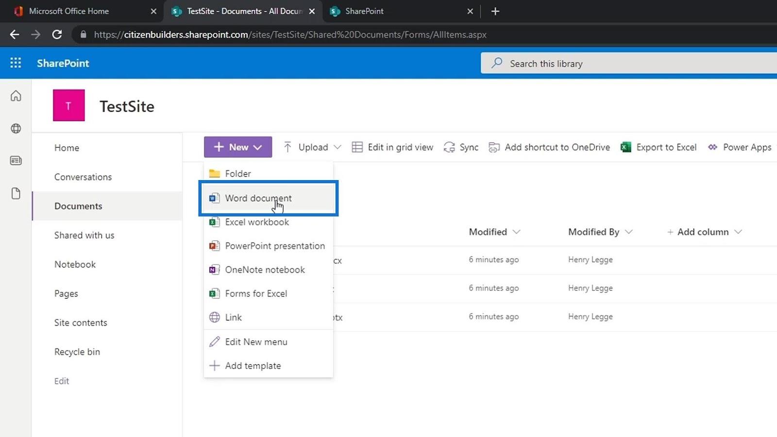 SharePoint 文檔庫 |  初學者教程