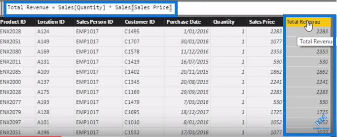 比較 LuckyTemplates 中的計算列和度量