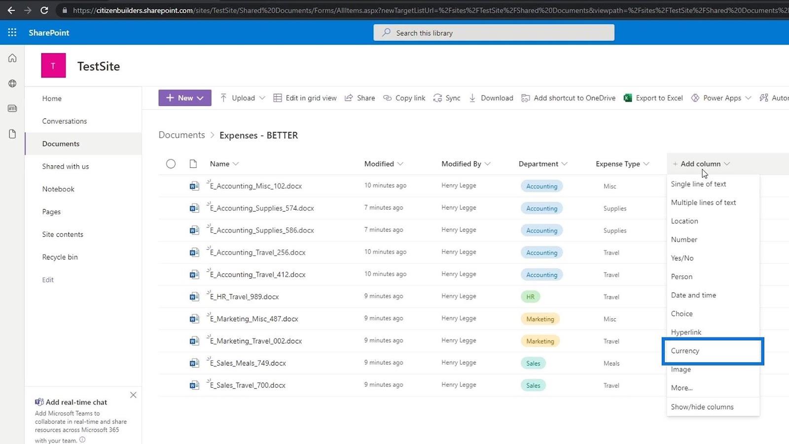 Agregar metadatos en SharePoint usando columnas Agregar metadatos en SharePoint usando columnas