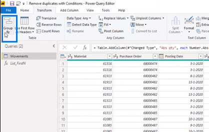 LuckyTemplates Power Query: removendo linhas duplicadas