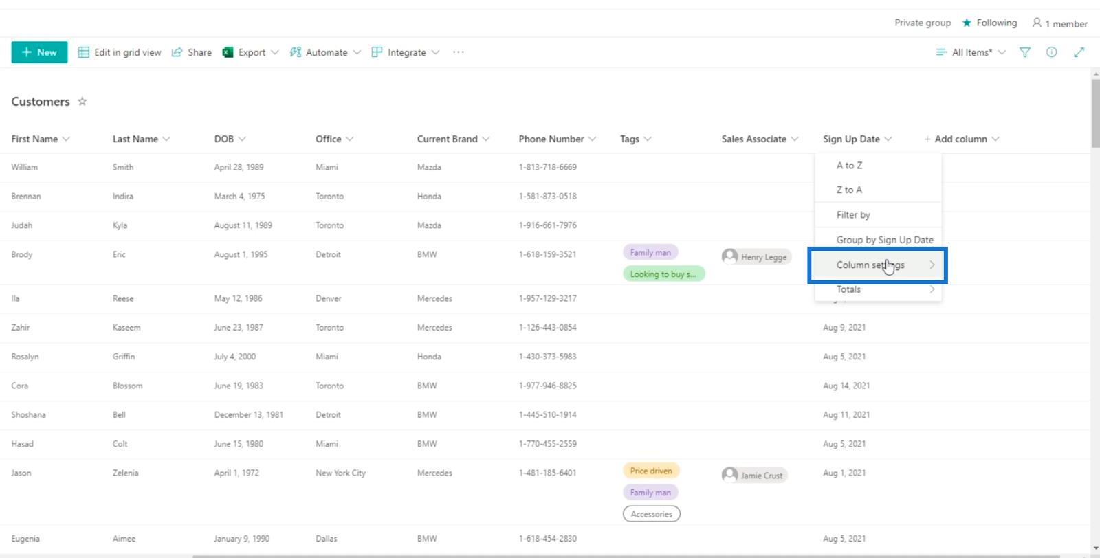 SharePoint の計算列 |  概要