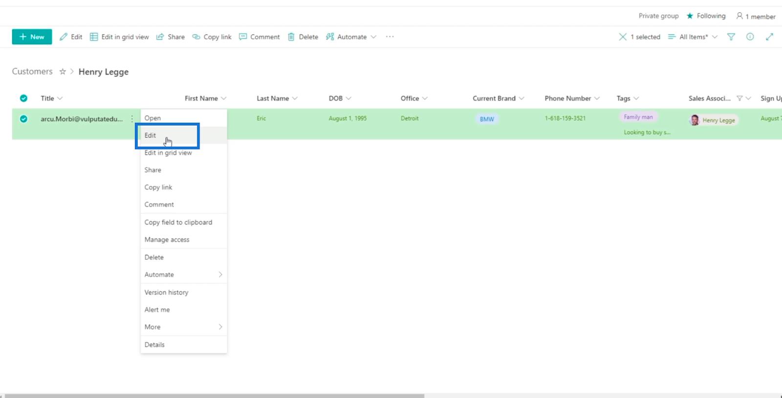SharePoint リスト アラートのセットアップ