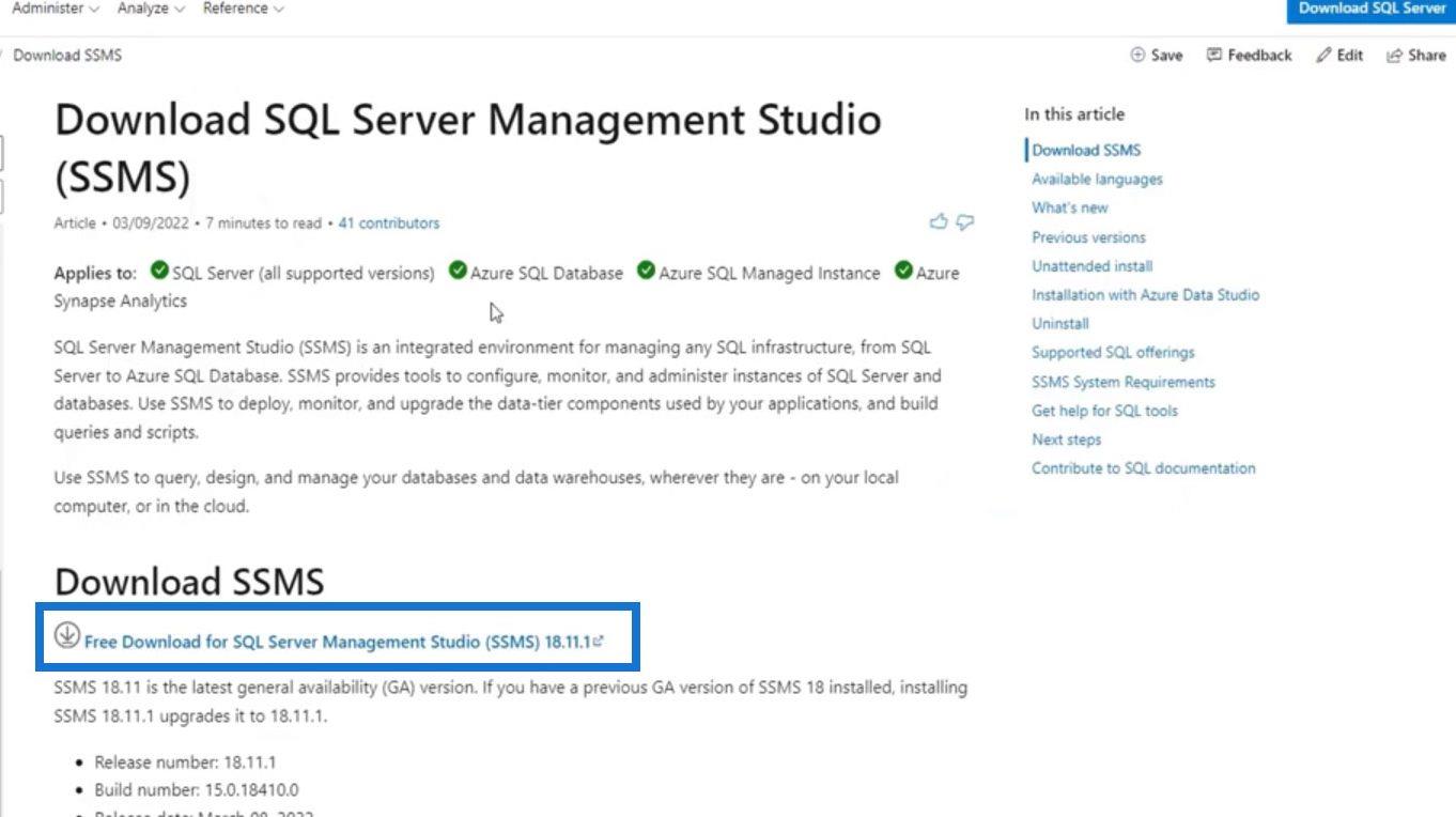SQL Server 下載與安裝