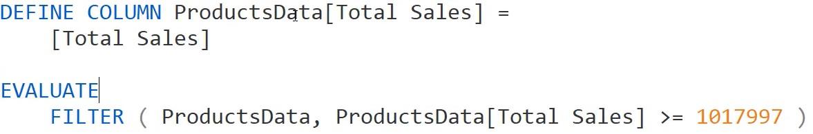 表格編輯器內的 DAX 編碼 3