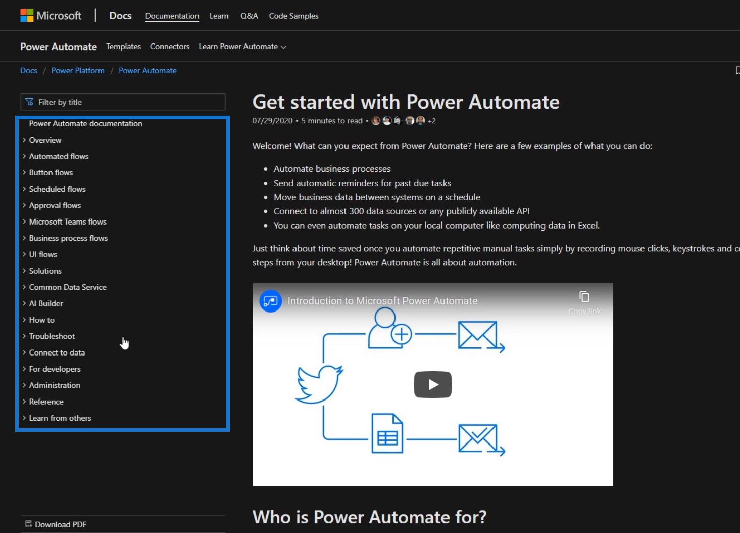 Power Automate 文檔演練