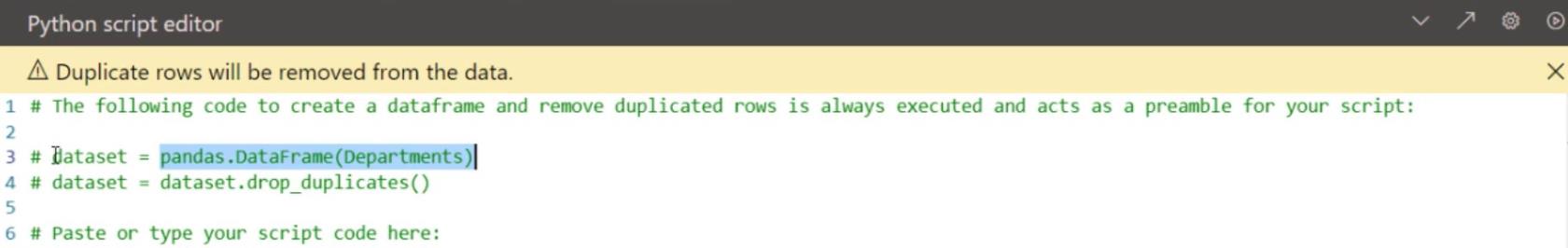LuckyTemplates データ レポートでの Python スクリプト