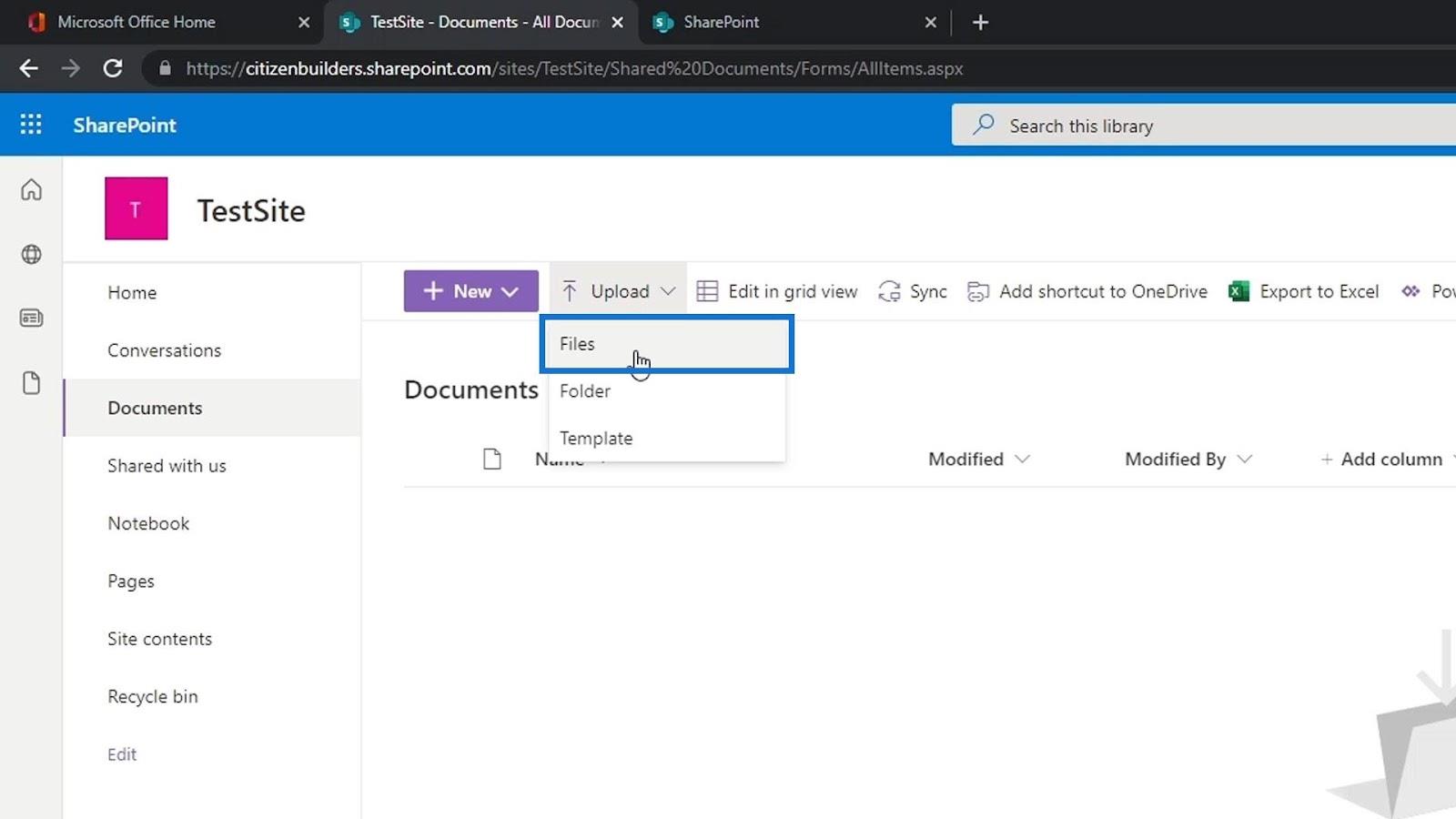 SharePoint 文檔庫 |  初學者教程