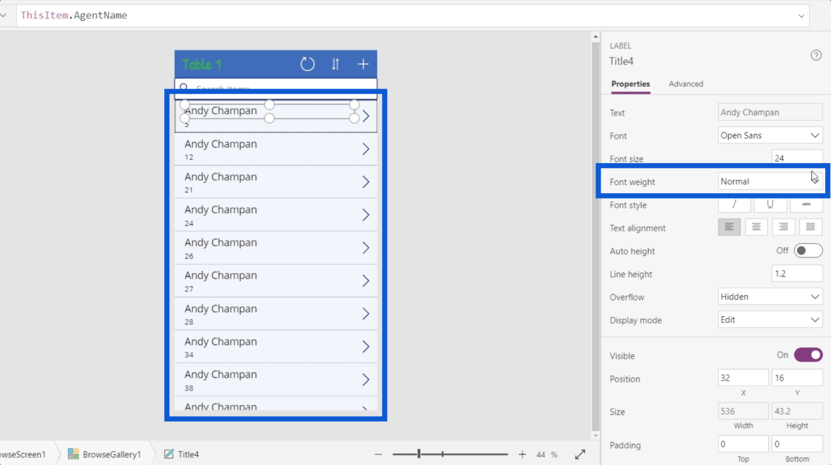 PowerApps ギャラリー: 概要
